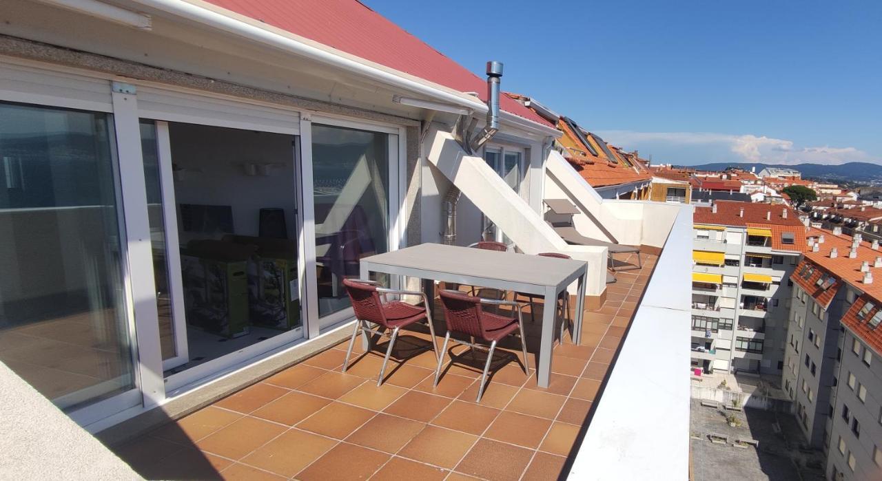 Ático con amplia terraza y espectaculares vistas Apartamento Sanxenxo Exterior foto