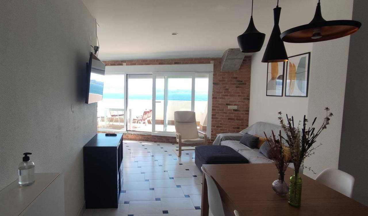 Ático con amplia terraza y espectaculares vistas Apartamento Sanxenxo Exterior foto